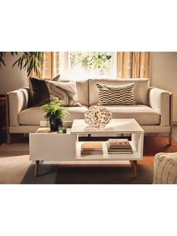 John Lewis Confetti Glass Vase, H18cm - view 2, Cream