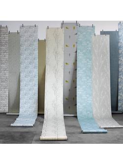 John Lewis Cow Parsley Wallpaper - view 2, Mineral