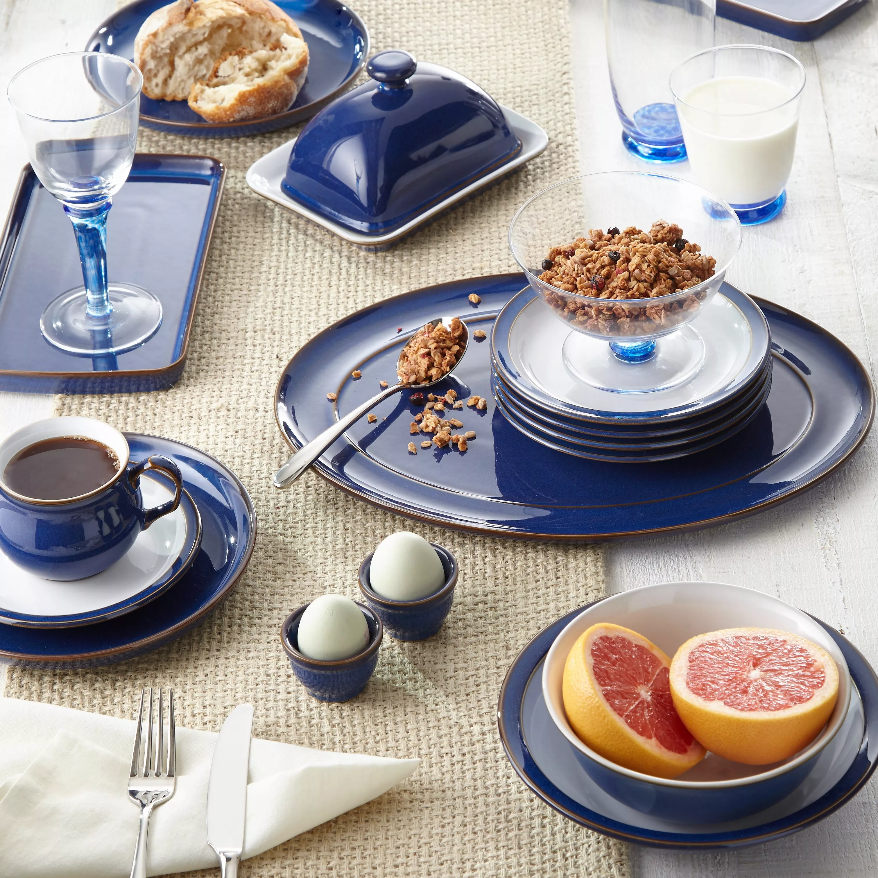 Denby imperial blue side plate sale