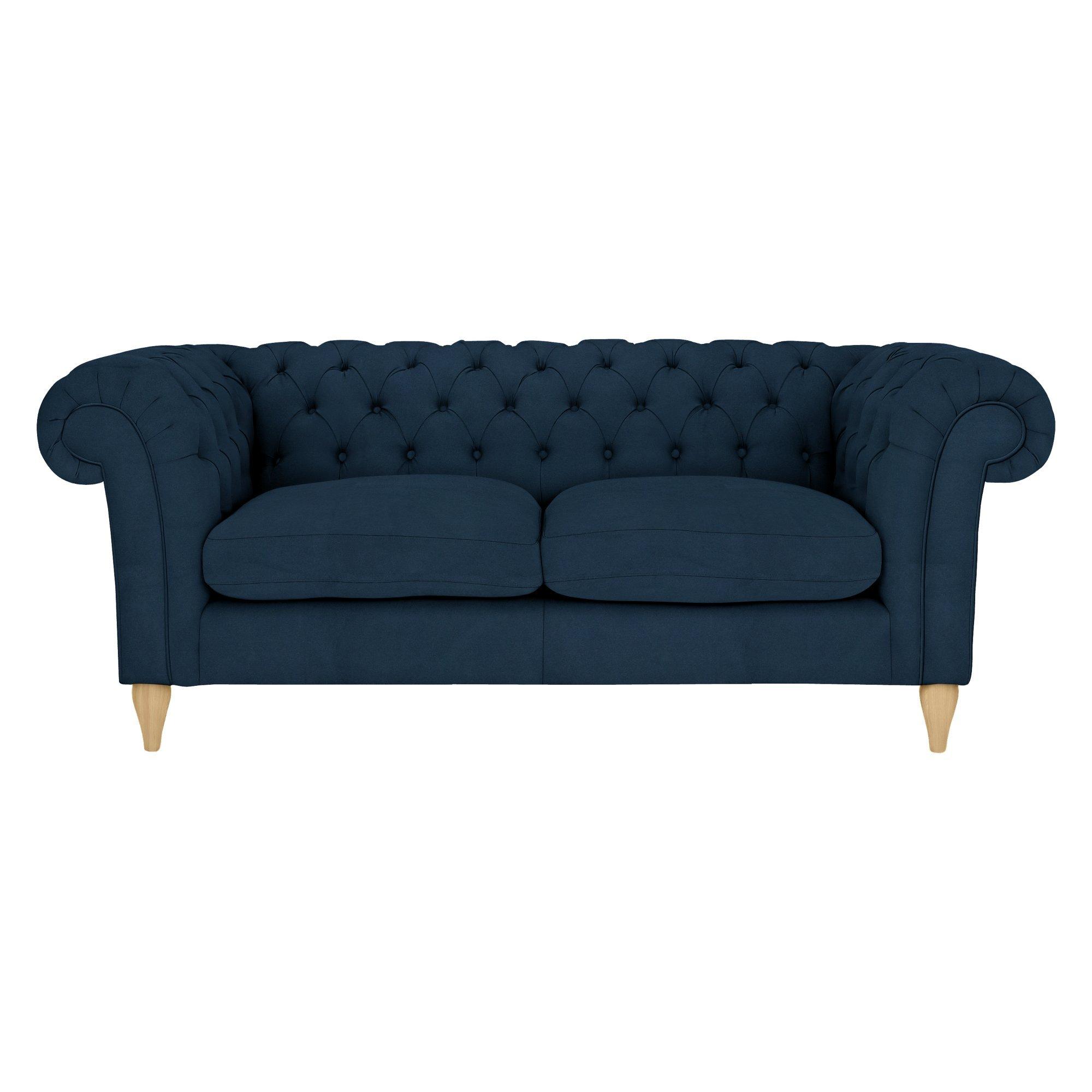 Cromwell Range, John Lewis Easy Clean Plush Velvet Fabric, Navy, Price Band B