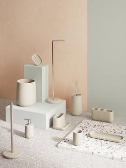 John Lewis Drift Bathroom Bin - view 2, Natural