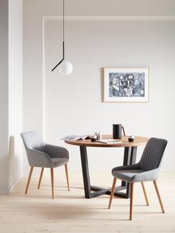 John Lewis Toronto Dining Armchairs, Set of 2 - view 2, Grey