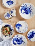 John Lewis Harbour Tableware, White/Blue