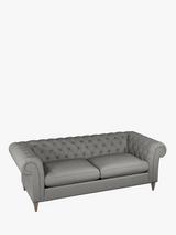 John lewis leather chesterfield sofa discount