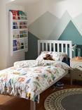 John Lewis Camping Trial Reversible Pure Cotton Duvet Cover and Pillowcase Set, Single