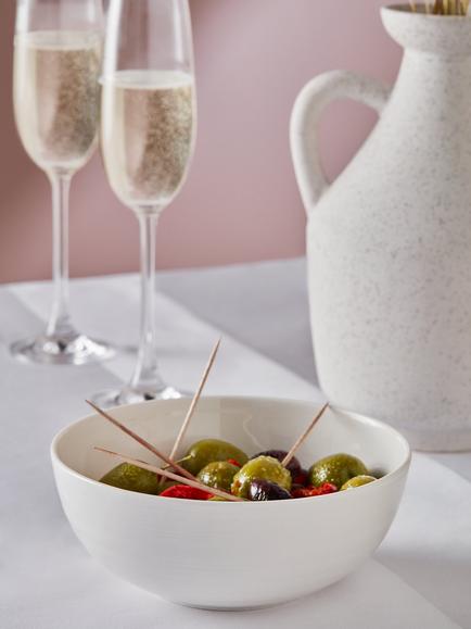 John Lewis Luna Fine China Cereal Bowl, Natural, 14.5cm - view 2, Natural