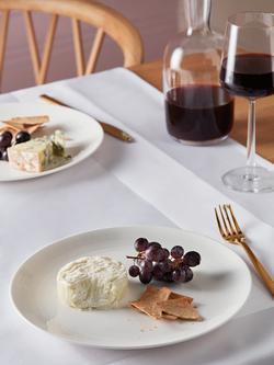 John Lewis Luna Fine China Dinner Plate, 27.5cm, Natural - view 2, Natural