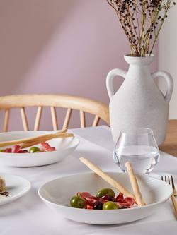 John Lewis Luna Fine China Pasta Bowl, 23.5cm, Natural - view 2, Natural