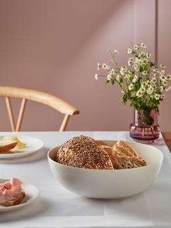 John Lewis Luna Fine China Serving Bowl, 27cm, Natural - view 2, Natural