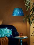 John Lewis + Matthew Williamson Peacock Tapered Lampshade, Blue
