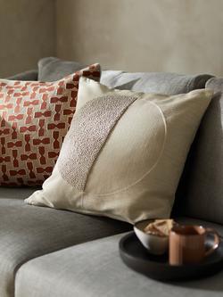 John Lewis Segment Cushion - view 2, Putty