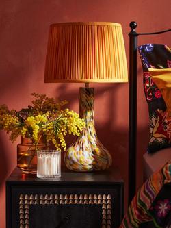 John Lewis + Matthew Williamson Blown Glass Lamp Base, Orange/Mint/Black - view 2, Orange, Mint, Black