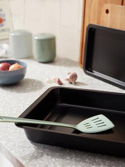 John Lewis Carbon Steel Non-Stick Oven Tray - view 2, Black