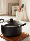 John Lewis Aluminium Non-Stick Stock Pot & Lid, 24cm, Grey
