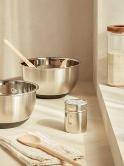 John Lewis Stainless Steel Nesting Mixing Bowl, 3L - view 2, Silver