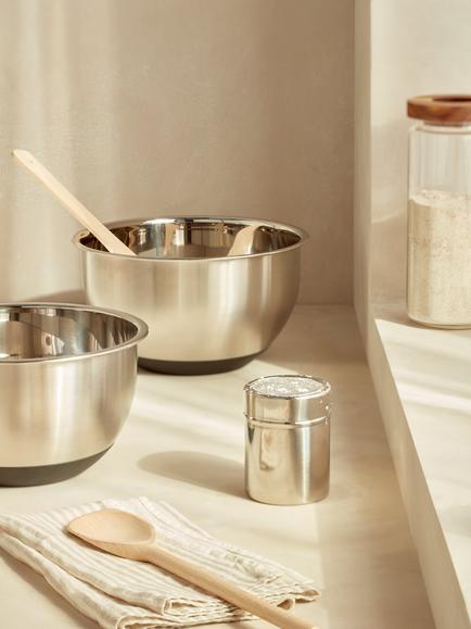John Lewis Stainless Steel Nesting Mixing Bowl, 3L - view 2, Silver