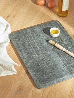 John Lewis Professional Marble Pastry Board, Midnight Black, L40cm - view 2, 