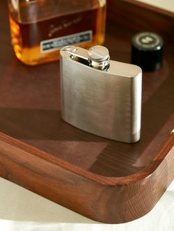 John Lewis Stainless Steel Hip Flask, 165ml - view 2, 