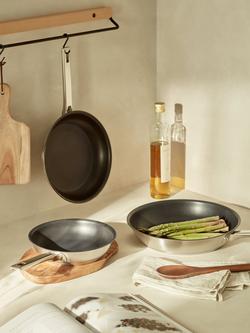 John Lewis Classic Stainless Steel Non-Stick Frying Pan, 28cm - view 2, 