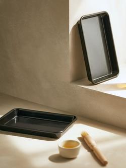 John Lewis Professional Non-Stick Air Fryer Mini Baking Trays, Set of 2 - view 2, Black