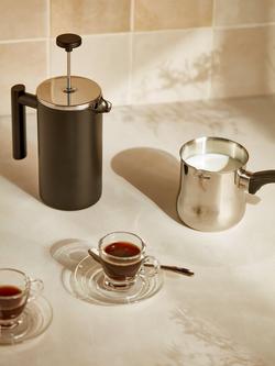 John Lewis Stainless Steel Coffee Pot & Milk Frother Jug - view 2, 