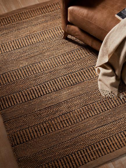 John Lewis Grained Hand Woven Jute Rich Rug - view 2, Neutral/Multi
