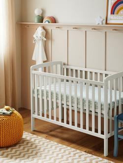John Lewis Elementary Cot - view 2, White