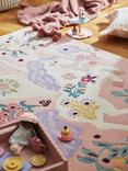 John Lewis Enchanted Garden Wool Pile Rug, Pink, L170 x W110cm