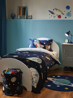 Outer Space Rockets Children's Bedroom Range, Blue