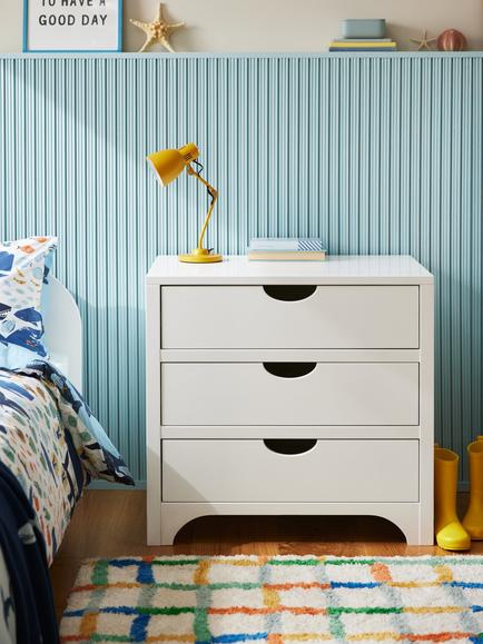John Lewis Arc Kids' Chest of Drawers, White, White