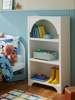 John Lewis Arc Kids' Bookcase, White, White