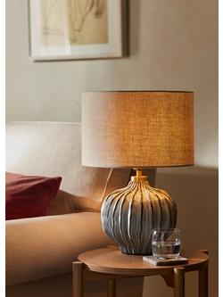 John Lewis Urchin Table Lamp - view 2, Grey