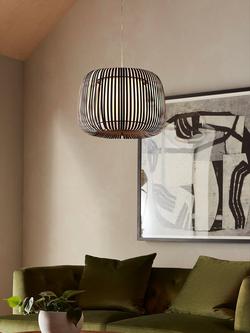 John Lewis Harmony Large Ribbon Ceiling Light - view 2, Black