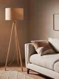 John Lewis Wooden Tripod Floor Lamp