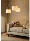 John Lewis Angus 3 Arm Arched Floor Lamp