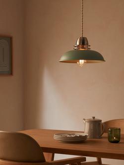 John Lewis Carmine Easy-to-Fit Ceiling Shade - view 2, Lichen