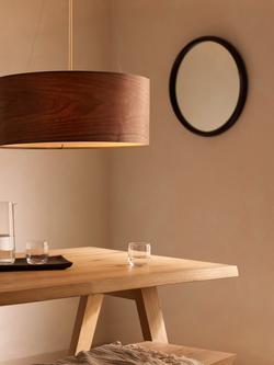 John Lewis Mia Ceiling Light, Walnut - view 2, Walnut