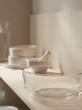 John Lewis Glass Serving Bowl, 22cm, Clear