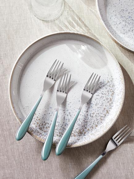 John Lewis Studio Table Forks, Set of 4 - view 2, Green