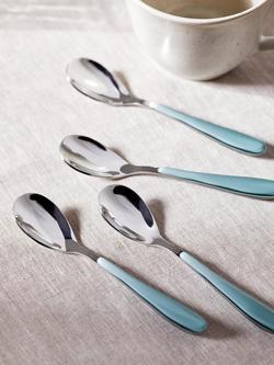 John Lewis Studio Teaspoons, Set of 4 - view 2, Green