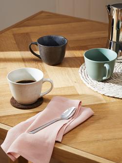 John Lewis Timeless Simplicity Stoneware Mug, 400ml - view 2, Speckled Grey