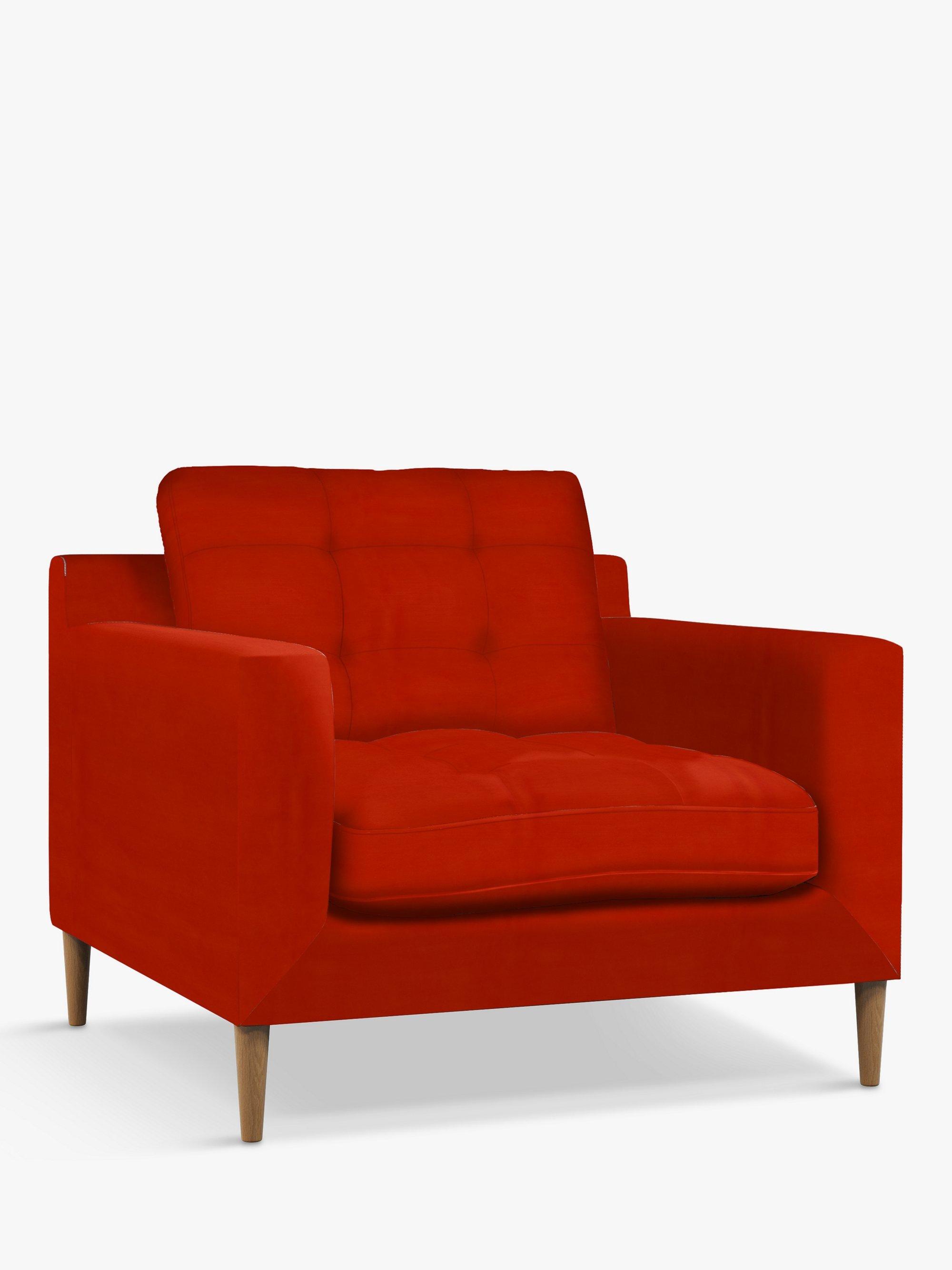 Draper II Range, John Lewis Easy Clean Plush Velvet Fabric, Paprika, Price Band B