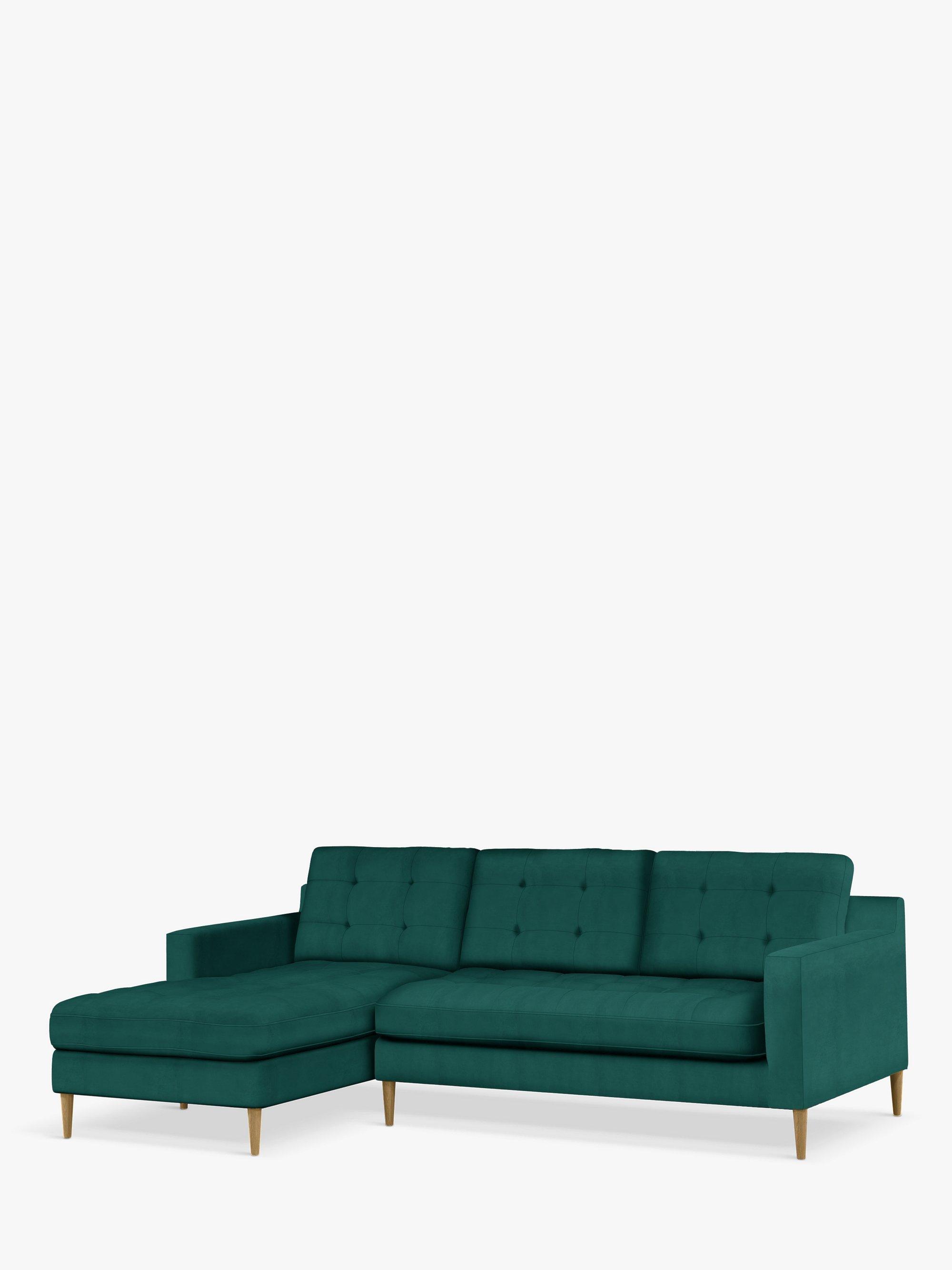 Draper II Range, John Lewis Easy Clean Plush Velvet Fabric, Teal, Price Band B