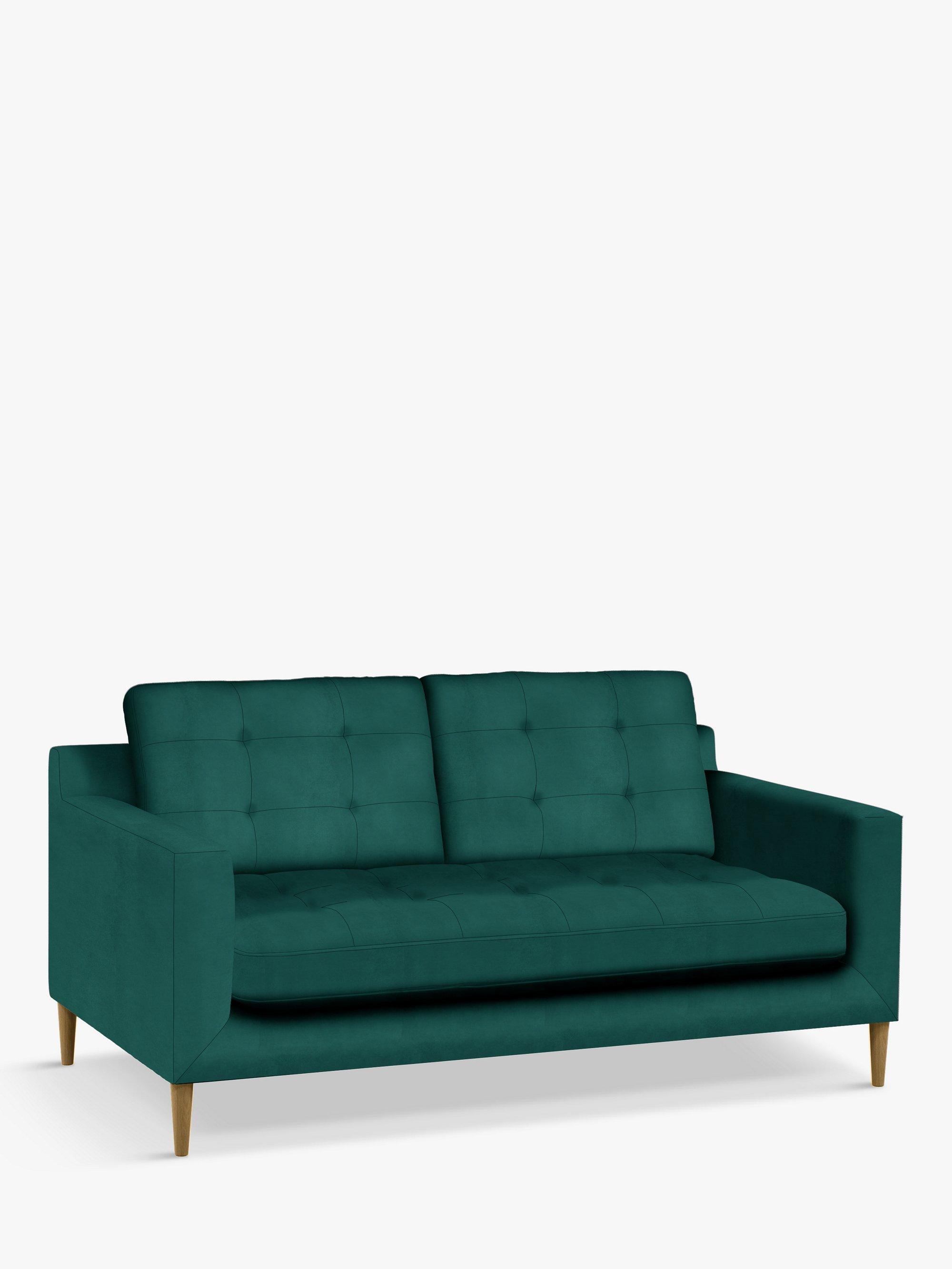 Draper II Range, John Lewis Easy Clean Plush Velvet Fabric, Teal, Price Band B
