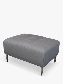 John Lewis Draper II Footstool, Metal Leg, 