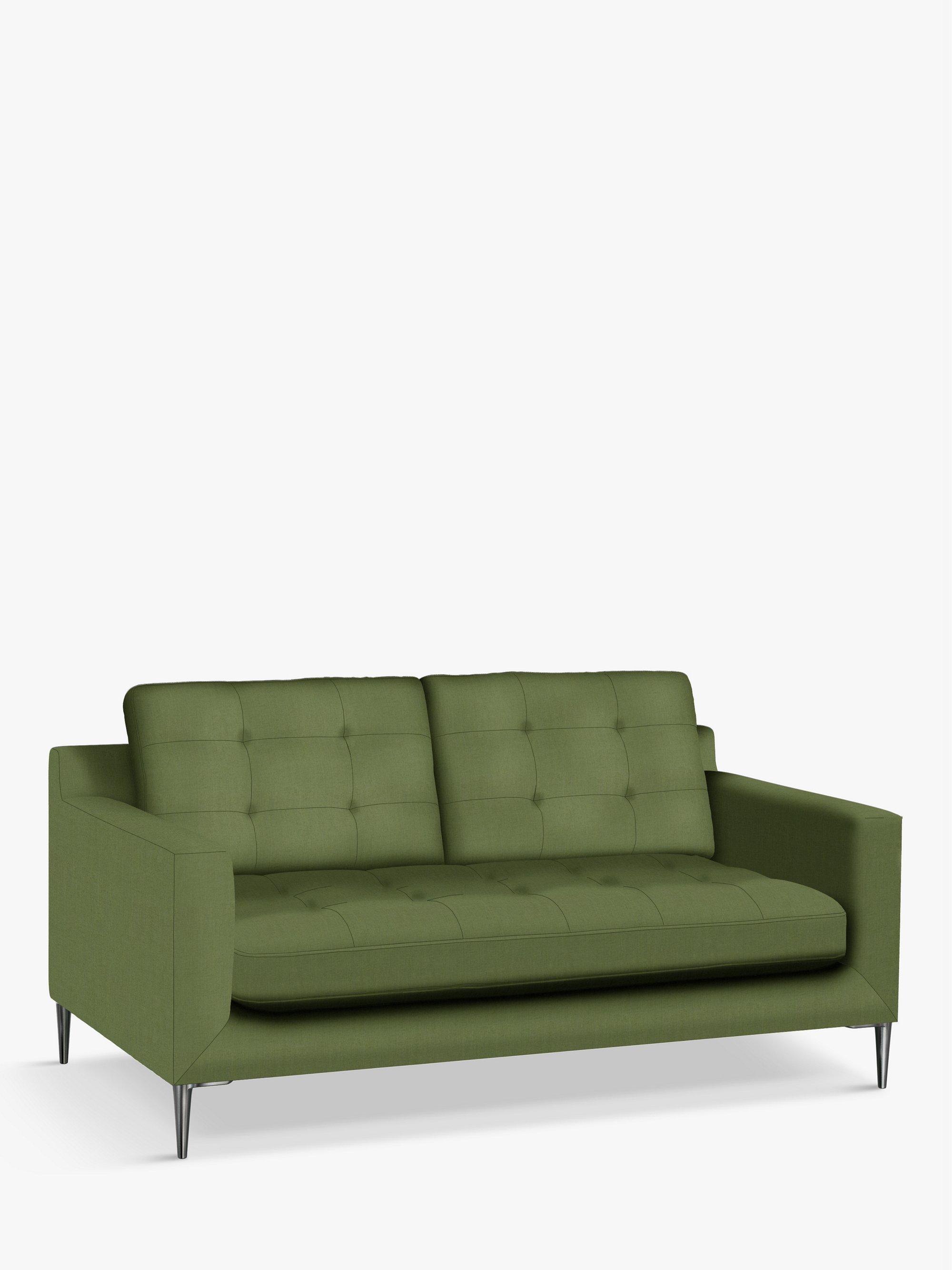 Draper II Range, John Lewis Relaxed Linen Plain Fabric, Olive Green, Price Band B