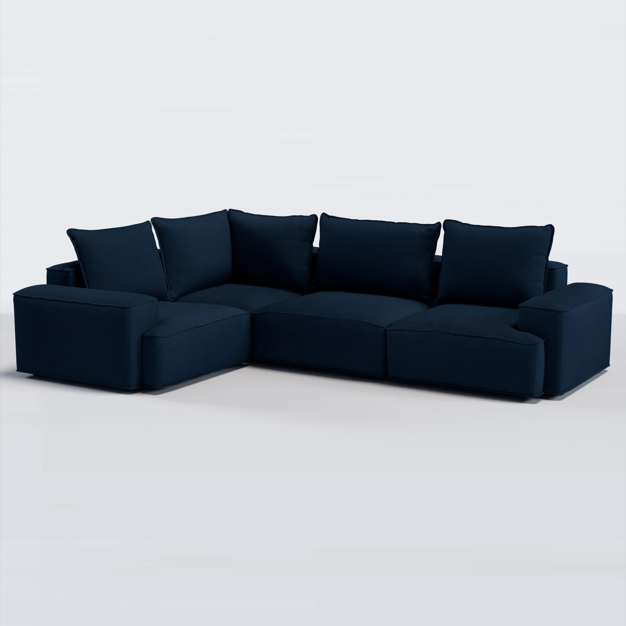 Border Range, John Lewis Easy Clean Plush Velvet Fabric, Navy, Price Band B