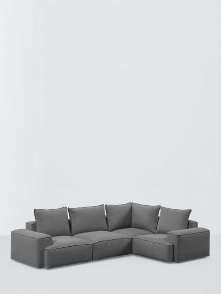 John Lewis Border 5 Seater RHF Corner End Sofa, 