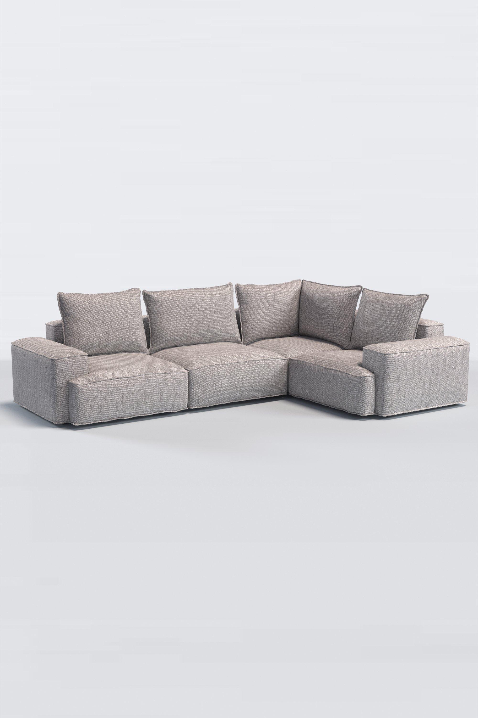 Border Range, John Lewis Twisted Boucle Fabric, Silver Grey, Price Band D