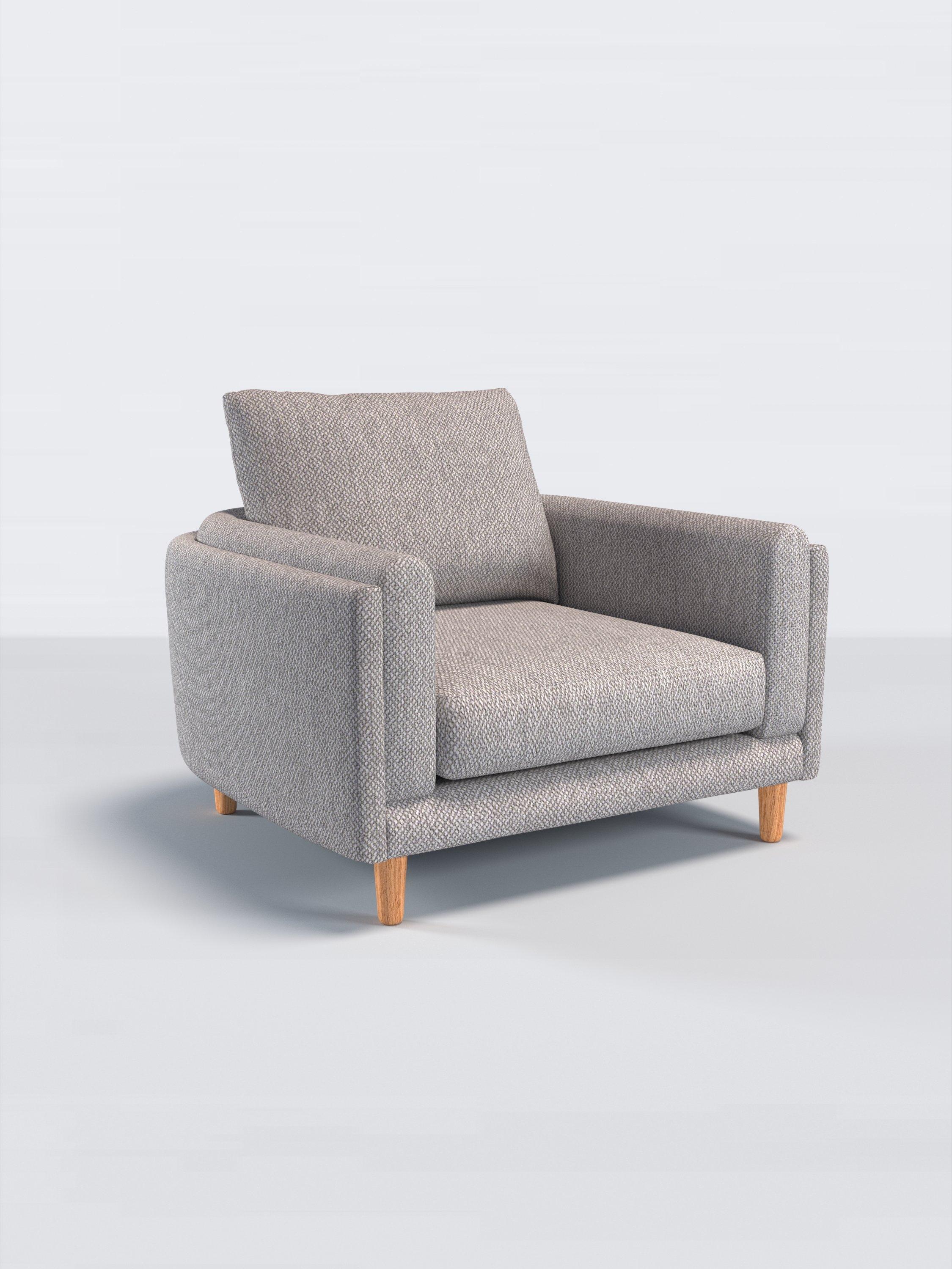 Harbour Range, John Lewis Twisted Boucle Fabric, Silver Grey, Price Band D